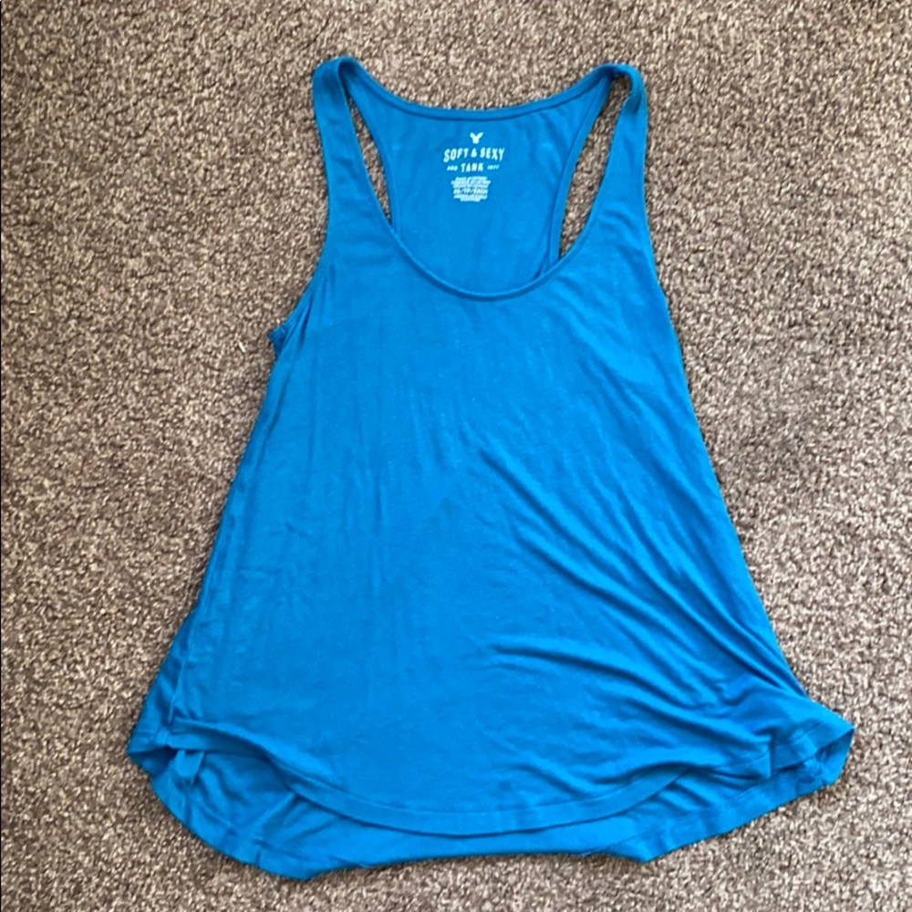 American Eagle Blue Tank Top